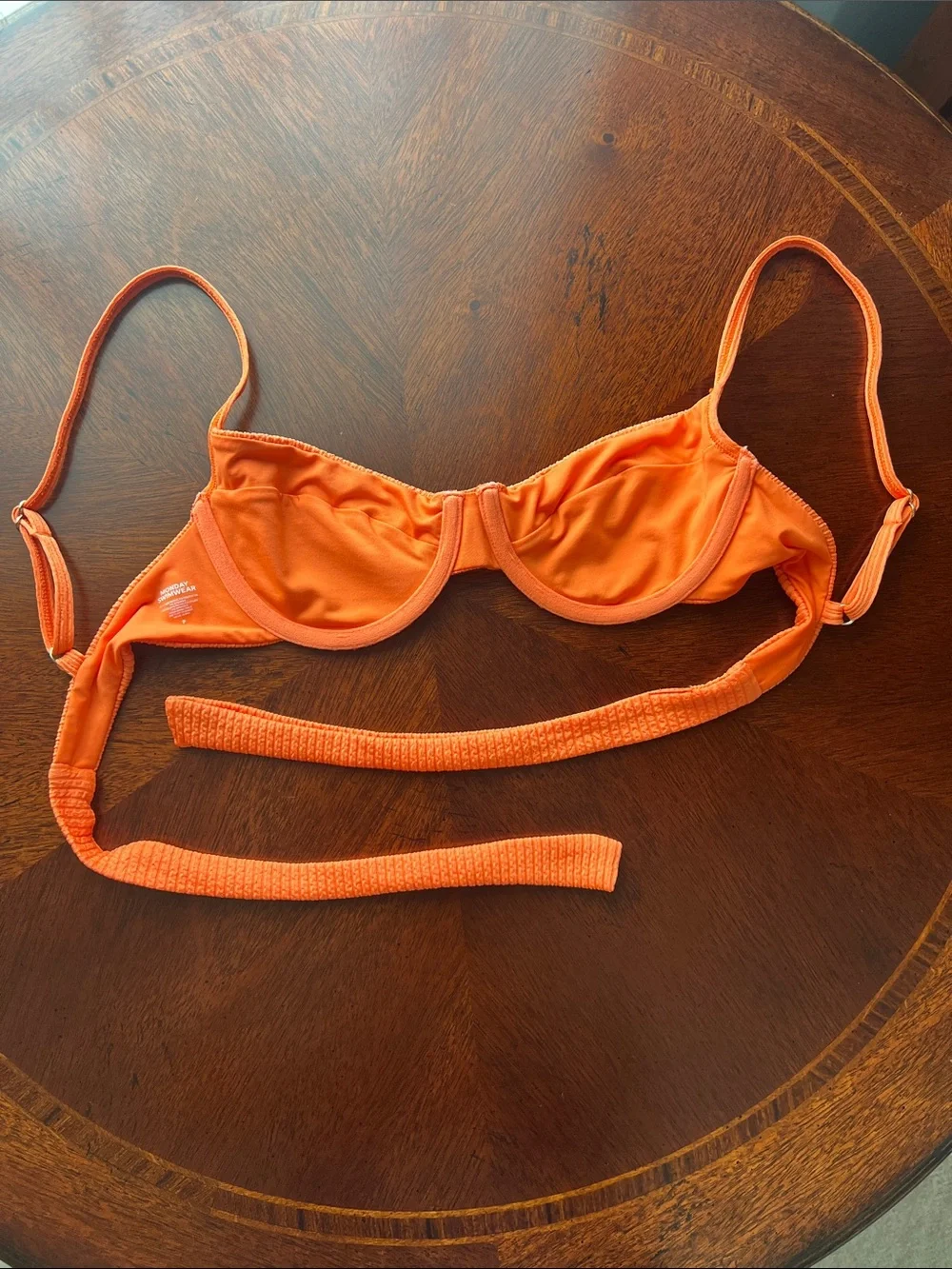 Monday Swimwear Maui Top, Cataloupe, XS
